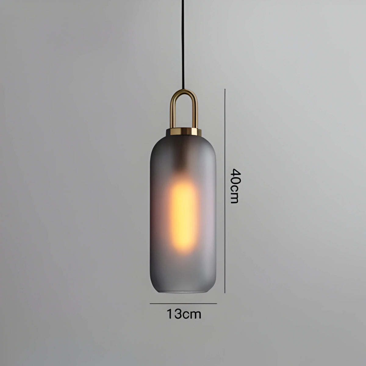 Suspension moderne en verre et métal avec design nordique raffiné