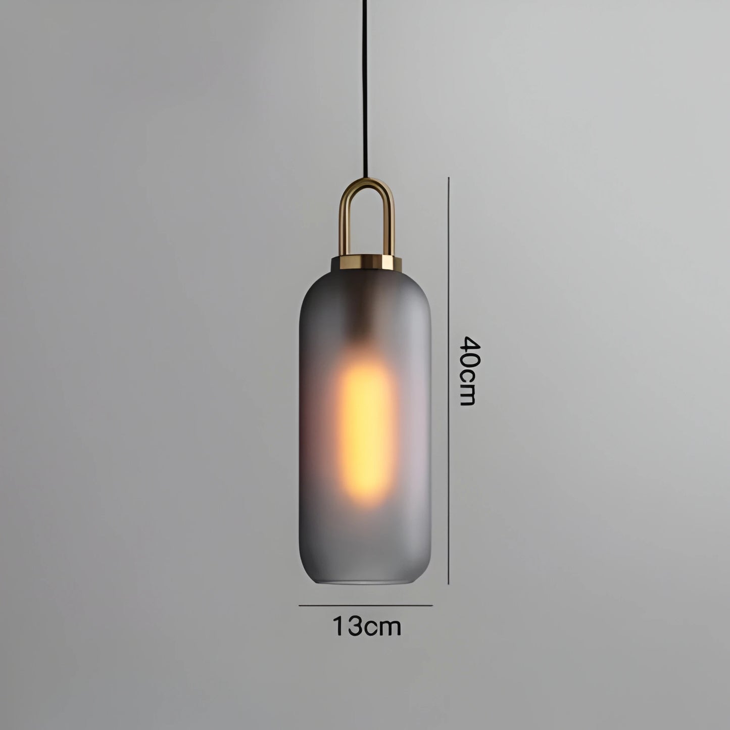 Suspension moderne en verre et métal avec design nordique raffiné