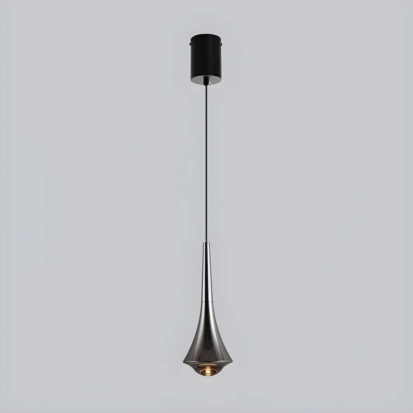 Suspension en Aluminium et Acrylique avec Finition Nickel Brossé