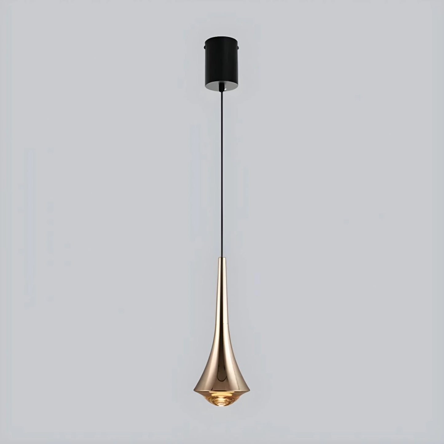 Suspension en Aluminium et Acrylique avec Finition Nickel Brossé